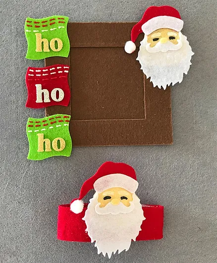 Kalacaree Santa Theme Magnetic Frame & Wrist Band - Green & Red
