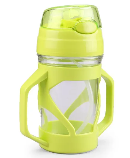 Twin Handle Straw Sipper Green - 250 ml
