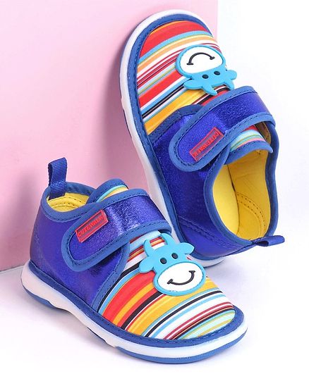 Cute Walk by Babyhug Casual Shoes Animal Patch - Royal Blue