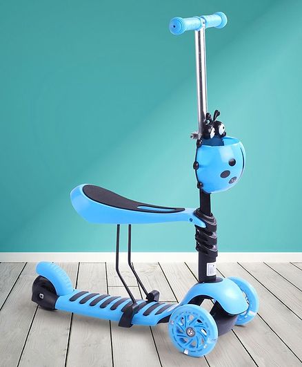 Kids Scooter with Seat Adjustment - Blue