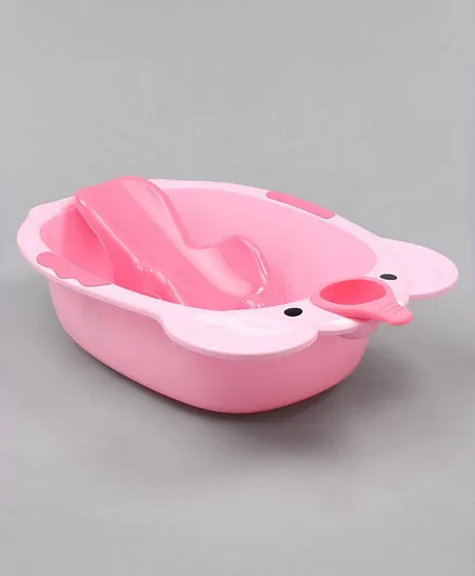 Babyhug Bath Tub With Bath Sling - Pink