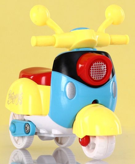 Friction Powered Scooter Toy - Blue Yellow