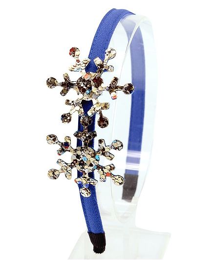 Aye Candy Snowflake Design Hair Band - Blue