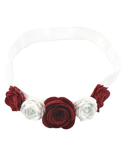 Aye Candy Flower Design Headband - Red
