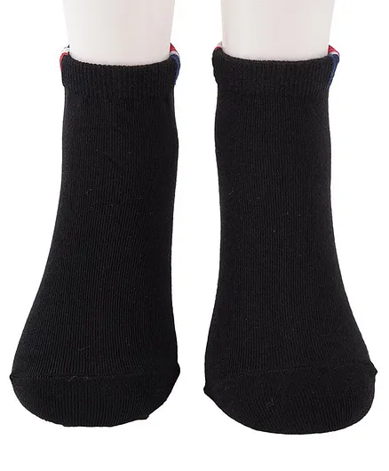 Yellow Bee Solid Socks - Black