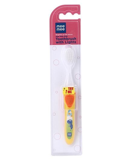 Mee Mee Kids Toothbrush with Lights - Yellow and Orange