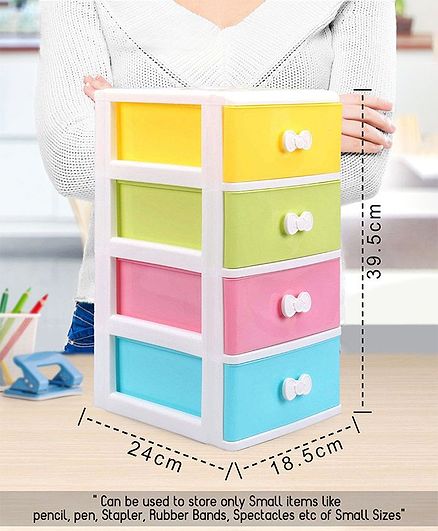 4 Compartments Chest of Drawers - Multicolor