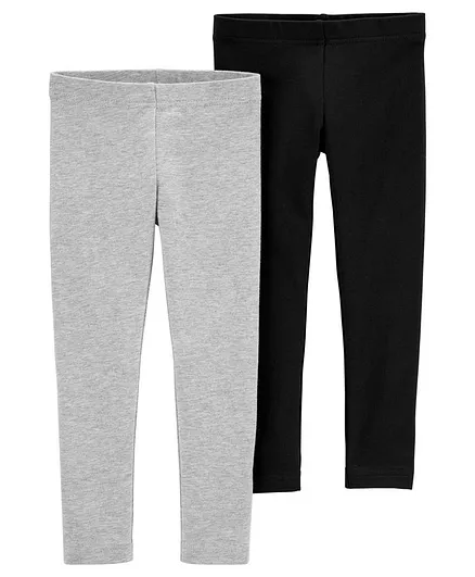 Carter's 2-Pack Leggings - Grey Black