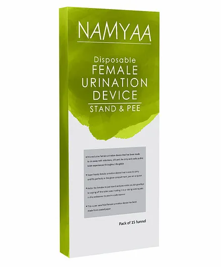 Namyaa Stand and Pee Disposable Female Urination Device - Green