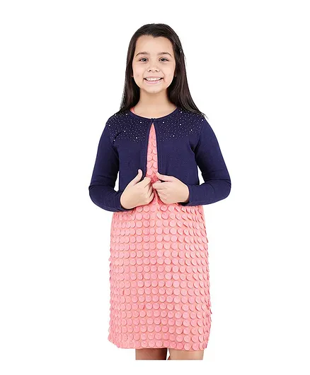 One Friday Beaded Full Sleeves Sweater - Blue