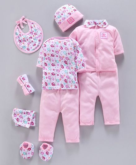 Montaly Infant Clothing Gift Set Pack of 12 - Pink