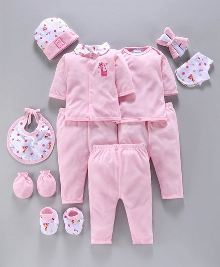 Montaly Infant Clothing Gift Set Pack of 14 - Pink