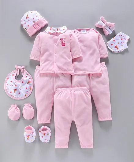 Montaly Infant Clothing Gift Set Pack of 14 - Pink