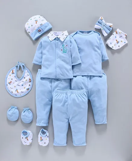 Montaly Infant Clothing Gift Set Pack of 13 - Blue