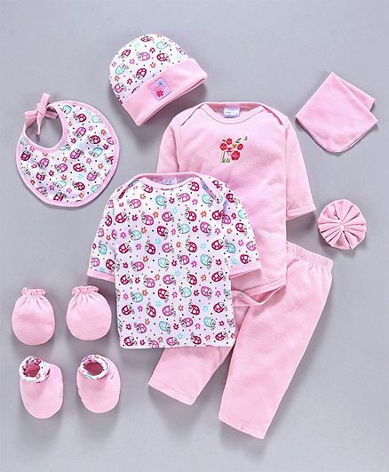 Montaly Infant Clothing Gift Set Pack of 10 - Pink