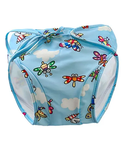 Kookie Kids Swim Diaper Bird Print - Blue