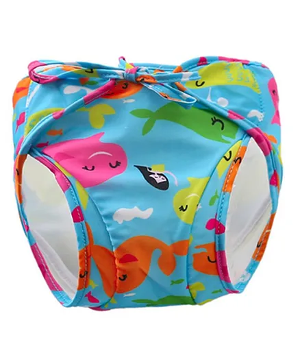 Kookie Kids Swim Diaper Fish Print - Blue