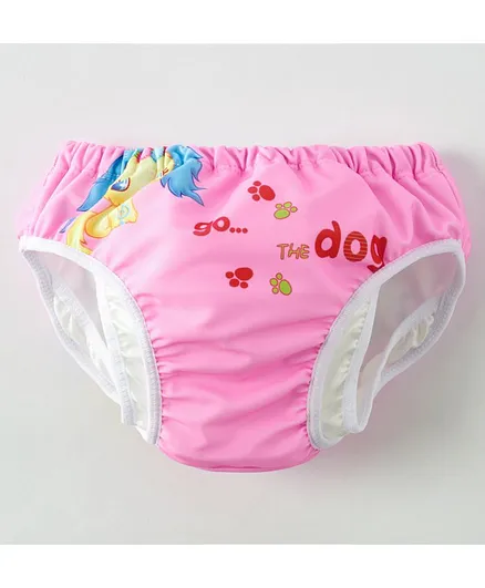 Kookie Kids Swim Diaper Puppy Print - Pink