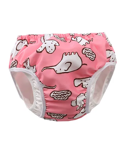 Kookie Kids Swim Diaper Elephant Print - Pink