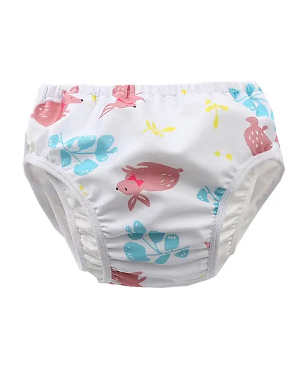 Kookie Kids Swim Diaper Animal Print - White