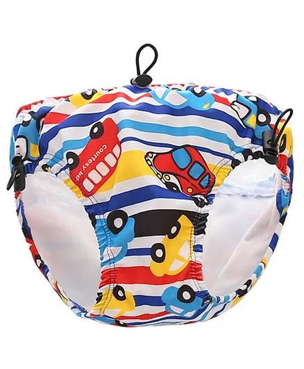 Kookie Kids Swim Diaper Car Print - Multicolor
