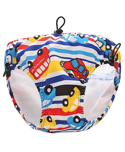 Kookie Kids Swim Diaper Car Print - Multicolor