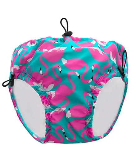 Kookie Kids Swim Diaper Flamingo Print - Blue