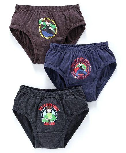 Red Rose Briefs Ben 10 Print Pack Of 3 - Multicolor