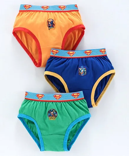 Red Rose Briefs Superman Print Pack Of 3 - Multicolor
