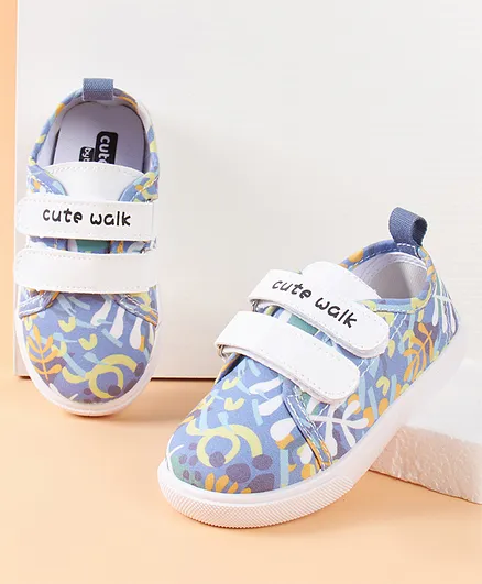 Cute Walk by Babyhug Printed Casual Shoes - Blue