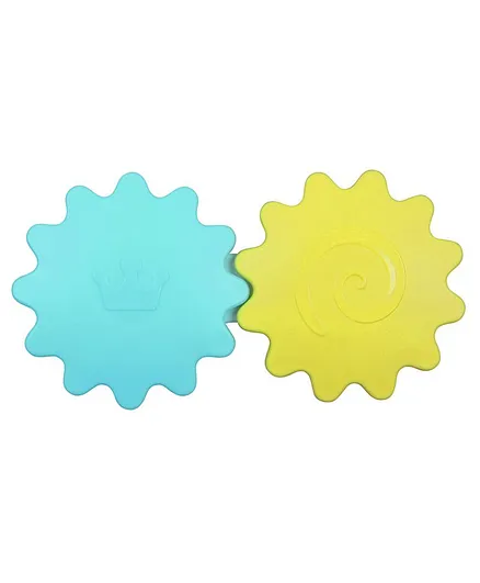 Syga Soft And Boilable Baby Rattle Toy - Blue & Yellow
