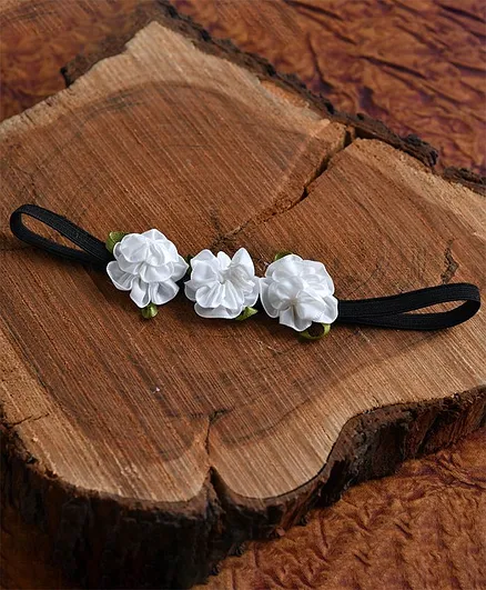 Funkrafts Flower Decorated Headband - White
