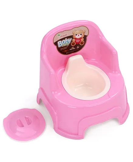Potty Seat With Removable Bowl & Lid - Pink