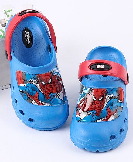 Cute Walk by Babyhug Spiderman with Back Strap Print - Blue