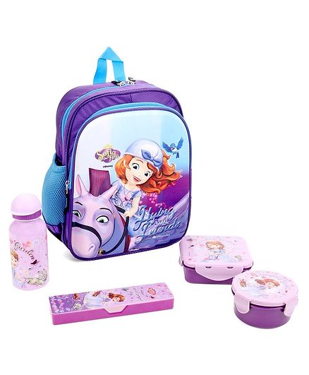Disney Sofia The First School Kit Pack Of 5 - Purple