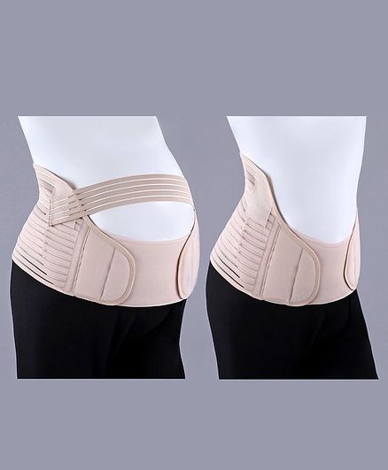 Babyhug Extra Large Size Pre & Post Maternity Corset Belt - Beige