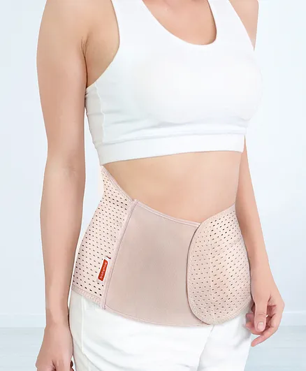 Babyhug Extra Large Size Post Maternity Belly Support & Reshaping Corset Belt - Beige