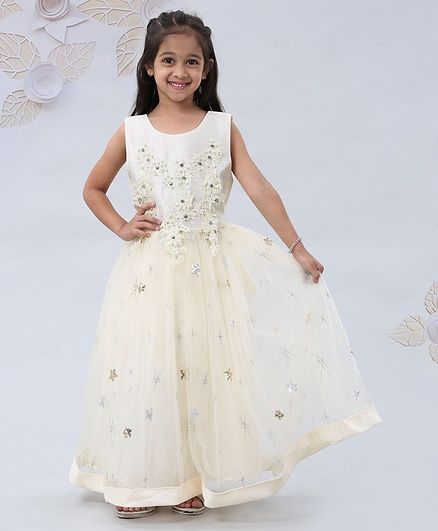 Mark & Mia Sleeveless Embellished Dress - Light Yellow