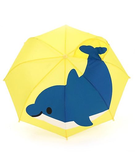 Babyhug Umbrella 3D Penguin Design - Yellow