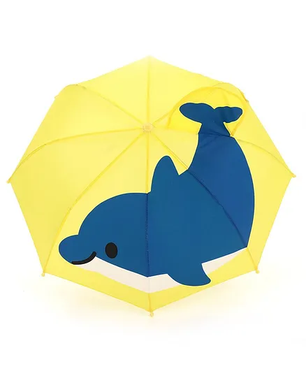 Babyhug Umbrella 3D Penguin Design - Yellow