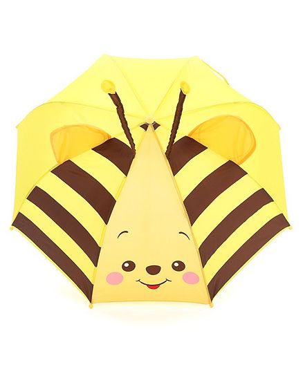 Babyhug Umbrella 3D Animal Design - Yellow Brown