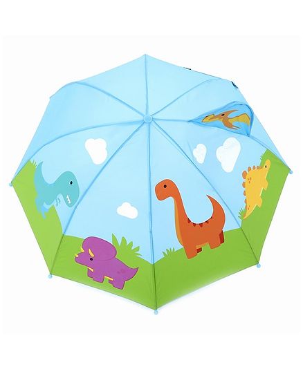 Babyhug Umbrella 3D Animal Design - Green Blue