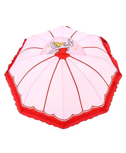 Babyhug Umbrella 3D Fairy Design - Red Pink