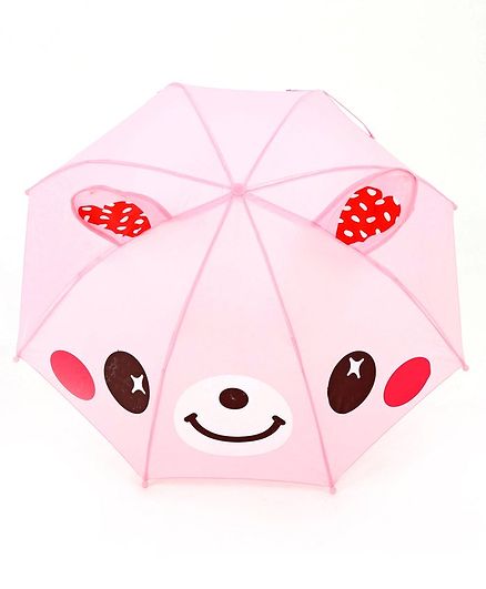 Babyhug Umbrella 3D Animal Design - Pink