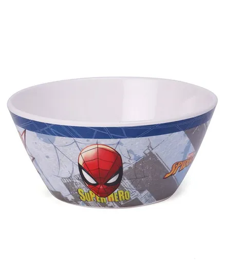 Marvel Cone Bowl Spider Man Print - White Blue