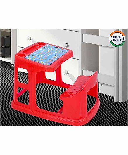Prima Study Table With Cup Holder - Red