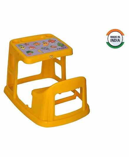 Prima Study Table With Cup Holder - Yellow