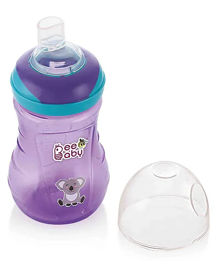 Beebaby Soft Silicone Spout Sippy Cup Purple - 250 ml