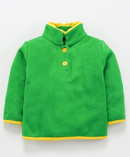 Nino Bambino Full Sleeves High Neck Solid Tee - Green