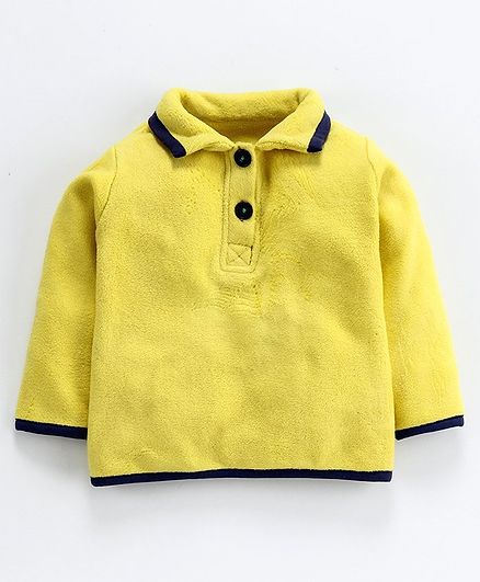 Nino Bambino Full Sleeves Solid Tee - Yellow